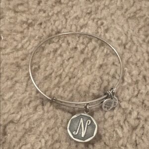 Alex and Ani  Initial N Charm Bracelet